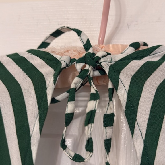 💚 FAITHFUL THE BRAND MILAN DRESS green stripe size 4 💚 - Picture 6 of 8